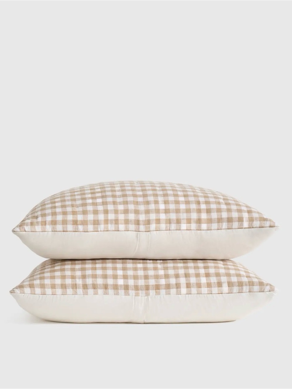 NWOT Cafe Gingham Dream Linen King Sham Set - Retail $70